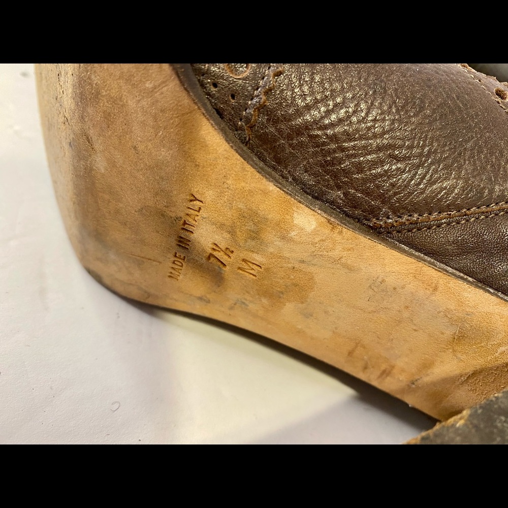 Michael Kors tall brown pebbled caviar leather boots size 7.5 - Picture 6 of 6
